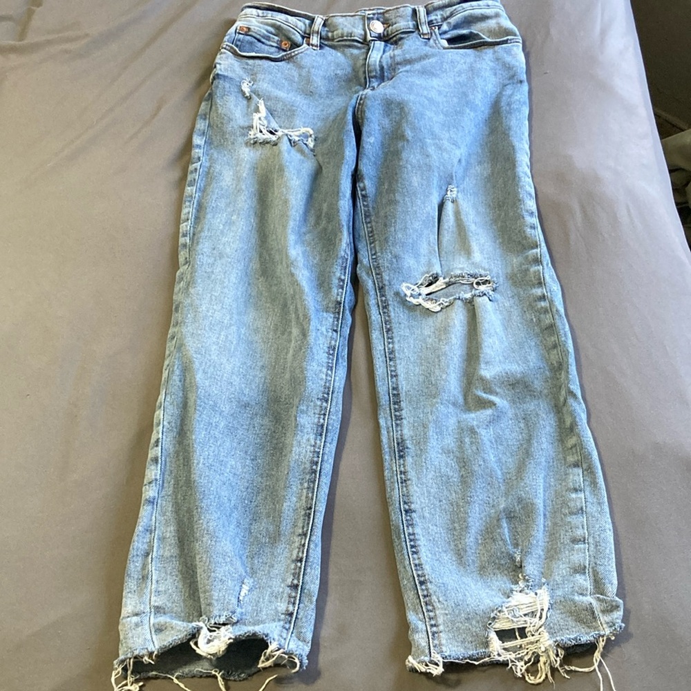 Aeropostale Curvy Mom Jean 10 Regular Distressed